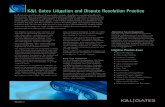 K&L Gates Litigation and Dispute Resolution Practice · 2020. 4. 14. · Governmental Litigation • e-Discovery Analysis and Technology K&L Gates Litigation and Dispute Resolution