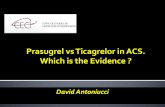 Prasugrel vs Ticagrelor in ACS. Which is the Evidence · Invasive Primary endpoint: CV death, MI or stroke 0 0 5 10 15 60 120 180 240 300 360 Days after randomization K-) HR: 0.84
