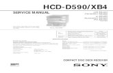 HCD-D590 -XB4.pdf · MICROFILM COMPACT DISC DECK RECEIVER US Model Canadian Model HCD-D590 E Model Australian Model PX Model HCD-XB4 SERVICE MANUAL HCD-D590, HCD-XB4 is the tuner,