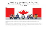 The 25 Highest Paying Internships in Canada in 2019 · The 25 Highest Paying Internships in Canada in 2019 Daniel 1 Oct OneClass is an education service that uses technology to help