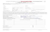Graduate Registration Form - University of Houston€¦ · Graduate Registration Form . Indicate Semester and Year: _____ Student Information (Please print and use only. black. or