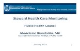 Steward Health Care Monitoring - Mass.Gov Blogblog.mass.gov/.../2014/01/Presentation-Steward-PHC.pdfSteward ED Boarding: Behavioral Health Boarders 8 12‐Oct 12‐Nov 12‐Dec 13‐Jan