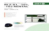 Dehumidifier Recusorb RLZ-81, -101, -102 RENTAL … · RLZ-81, -101, -102 RENTAL 4500 - 12000 m³/h Dehumidifier Recusorb Developed for mobile use Washable rotor No desiccant carry-over