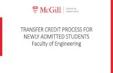 TRANSFER CREDIT PROCESS FOR NEWLY ADMITTED STUDENTS ... · •Review the “next steps” page at for instructions on how to send us your final ... MATH 140 Calculus 1 MATH 141 Calculus