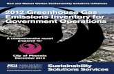2012 Greenhouse Gas Emissions Inventory for Government … · 2017. 12. 28. · Operations is an update to The city of Phoenix 2005 Greenhouse Gas Emissions Inventory for Government
