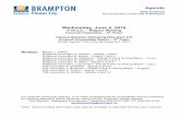 Wednesday, June 8, 2016 - Brampton Council 2010... · 5. Announcements (2 minutes maximum) 5.1. Announcement – Crossing Guard Appreciation Day – June 14, 2016 Violet Skirten,
