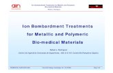 Ion Bombardment Treatments for Metallic and Polymeric Bio ... · BIOMEDICAL SURFACES 2006 Churchill College, Cambridge, UK, 10/10/2006 Page 10/40 Ion Bombardment Treatments for Metallic