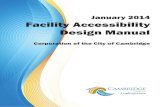 January 2014 Facility Accessibility Design Manual · and/or facility. Design departures from information provided and referenced in this manual should be carefully assessed to determine
