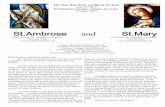 St.Ambrose and St · 2019. 6. 23. · St.Ambrose and St.Mary The Most Holy Body and Blood of Christ June 23, 2019 El Santísimo Cuerpo y Sangre de Cristo 23 junio 2019 Pastor: Monsignor