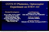 COTS #3 Photonics, Optocoupler Experiment on STRV-1D€¦ · Title: COTS #3 Photonics, Optocoupler Experiment on STRV-1D Author: Ken Labe, Robert Reed, Cheryl Marshall, Paul Marshall,