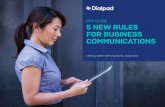 RFP GUIDE: 5 NEW RULES FOR BUSINESS COMMUNICATIONS · 9/5/2019  · ¼ How will your business communications platform ... Borrowing from consumer apps, enterprises are discovering