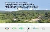 Bird Conservation Nepal · Contents Section I Biodiversity and Ecosystem Services into Community Forestry in Nepal: Experiences and Good Practices 1.1 Mainstreaming Biodiversity and