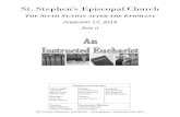 St. Stephen’s Episcopal Church€¦ · Our music comes mainly from “The Hymnal 1982,” “Wonder, Love & Praise,” and “Lift Every Voice and Sing II” all printed by The