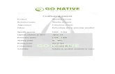 Certificate of Analysis - Go Native menthol... · 2015. 7. 7. · Certificate of Analysis Product Menthol crystals Botanical name Mentha arvensis Appearance Colourless crystal Odour
