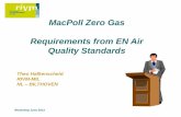 MacPoll Zero Gas Requirements from EN Air Quality …...Workshop June 2013 Applications of zero gases CEN/TC 264 WG12 Has produced 5 (draft) standards for measurement of gases (NOx,