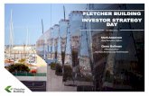 FLETCHER BUILDING INVESTOR STRATEGY DAY€¦ · This presentation contains not only a review of operations, but also some forward looking statements about Fletcher Building and the