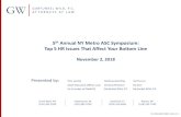 5th Annual NY Metro ASC Symposium: Top 5 HR Issues That ... · 5th Annual NY Metro ASC Symposium: Top 5 HR Issues That Affect Your Bottom Line November 2, 2018 ... 1. Submission to