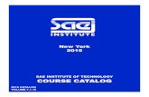 SAE INSTITUTE OF TECHNOLOGY COURSE CATALOG · 2015. 6. 2. · HOLIDAY SCHEDULE3 ADMINISTRATION POLICIES3 STUDENT POLICIES4 STUDIO AND LAB POLICIES 6 ... By 1984, Dr. Misner had opened