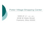 Potter Village Shopping Center - LoopNet...Potter Village Shopping Center 3200 sf +/-(30’ x 98’)2038 W State Street Fremont, Ohio 43420 David Roesch and David Roesch and Associates