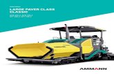 MAchines large paver class classic - Ammann · designed heating coils for the bottom plates and tampers grant a well distributed heat over the full length of the screed. Gas heated