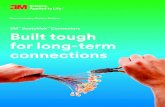 3M Scotchlok Connectors Built tough for long-term connections · A sealed moisture-resistant, four-wire (1 full pair) inline aerial dropwire connector for copper or copper-coated