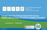 A Dynamic Partnership that Equals Student Online …...ased on Texas Education Agency’s AEIS Report for Texas onnections Academy @ Houston #pearsoncite #pearsoncite Curriculum Model