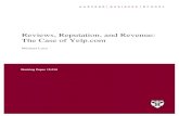 Reviews, Reputation, and Revenue: The Case of Yelp · Reviews, Reputation, and Revenue: The Case of Yelp.com ... When given information about birth rates and patient age profiles