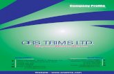 ORS TRIMS LTD.orstrims.com/wp-content/uploads/2019/03/ORS-TRIMS-Profile.pdf · ORS TRIMS LTD. Factory Office : 01928 353 303 South Banasree, Block: L, Road No. 14, House: 13, Ramapura,Dhaka-1219
