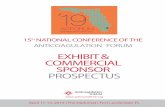 EXHIBIT & COMMERCIAL SPONSOR PROSPECTUSacforum.org/2019/images/Prospectus_2019.pdfthe diagnosis and treatment of thrombotic disorders. The program includes special lectures focusing