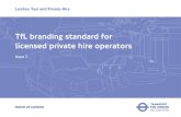 TfL branding standard for licensed private hire operators · 2.1.1 TfL mark – incorrect usage continued Contents The page shows examples of how the TfL mark should not be displayed
