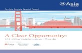 An Asia Society Special Report · This report, A Clear Opportunity: U.S.-China Collaboration on Clean Air, was drafted through a unique collaboration between the Asia Society, the