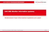 Unit 308: Monitor information systems ... · presentation PowerPoint Understand how information systems are used Unit 308: Monitor information systems ... User observation involves