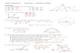 Honors Geometry Semester 1 Review Problems 2011 anshcgreen.weebly.com/.../3/1/44310403/honors_geometry... · An angle bisector of a scalene triangle is also an altitude of the triangle.
