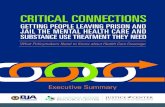 CRITICAL CONNECTIONS GETTING PEOPLE LEAVING PRISON … · Connections: Getting People Leaving Prison and Jail the Mental Health Care and Substance Use Treatment They Need—What Policymakers