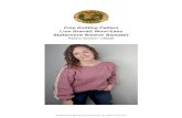 Free Knitting Pattern Lion Brand® Wool-Ease Statement Sleeve Sweater€¦ · yarn over and draw through 2 loops) twice, yarn over and draw through all 3 loops on hook – 1 st decreased.