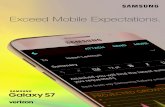 Exceed Mobile Expectations. - Samsung Electronics America · The Samsung Galaxy S7 features native support for popular management tools, along with the built-in, award-winning1 Samsung