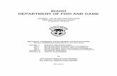 IDAHO DEPARTMENT OF FISH AND GAME... · MCCALL SUBREGION (Subprojects I-C, II-C, III-C, IV-C) PROJECT I. SURVEYS AND INVENTORIES Job a. McCall Subregion Mountain Lakes Investigations