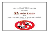 2018 - 2020 COLLECTIVE AGREEMENT - Red Deer, Alberta · 4 The City of Red Deer and CUPE Local 417 Collective Agreement 5.8 A "protected seasonal position" is a permanent position