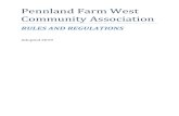 Pennland Farm West Community Association · part of the property, including beach towels or swimsuits. 9. Holiday Decorations a. Decorations may be displayed no earlier than four