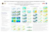 WRF-Chem simulations of aerosol impacts on summer monsoon … · 2013. 1. 22. · the East Asian summer monsoon (EASM). 4. Aerosol impacts on precipitation In the first phase of the