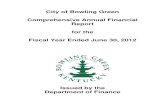 City of Bowling Green Comprehensive Annual Financial ...gfoa.net/cafr/COA2012/BowlingGreenKY.pdf · City of Bowling Green Comprehensive Annual Financial Report for the Fiscal Year