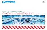 Promat DURASTEEL® Fire, Blast and Impact Protection for the … · 2015. 8. 26. · Promat DURASTEEL® systems provide the following benefits to those specifying products for fire,