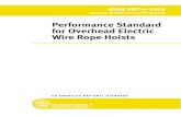 Performance Standard for Overhead Electric Wire Rope Hoistsfiles.asme.org/Catalog/Codes/PDF/35824.pdf · Performance Standard for Overhead Electric Wire Rope Hoists. ASME HST-4–2016