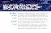 Implementing a High-Performance BNG with Intel® Universal ... · classification using multiple queues of the NIC. In addition, PPPoE control plane packets can be easily filtered