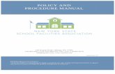 POLICY AND PROCEDURE MANUAL · 2017. 4. 26. · POLICY AND PROCEDURE MANUAL . 136 Everett Road | Albany, NY 12205 . 518.465.0563 | Toll-Free 800.359.7242 | Fax: 518.465.0579 . info@nyssfa.com