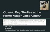 M. P. C. Cosmic Ray Studies at the Pierre Auger Observatory · cosmic ray. At E c ionization = bremmstrahlung Bremmstrahlung: radiation produced by deceleration of a charged particle