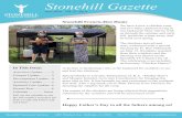 Stonehill Gazette€¦ · 05/06/2020  · Stonehill Channel. Share a Precious Moment - We invite families to mail the Activities Department a Precious Moment Memory Letter about your