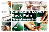 Constant lower back pain treatment