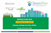Welcome [windfallcentre.ca]windfallcentre.ca/climatewise/docs/events/ClimateWise-GettingToNe… · Agenda for Todays’ Webinar ü Introductions and house keeping ü Your hopes for
