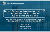 Deep Decarbonization in the U.S. Implications for CPP ... · July 2014 report to UN Secretary General Ban Ki-moon ... 2014 + Deep Decarbonization Pathways in the United States, 2014